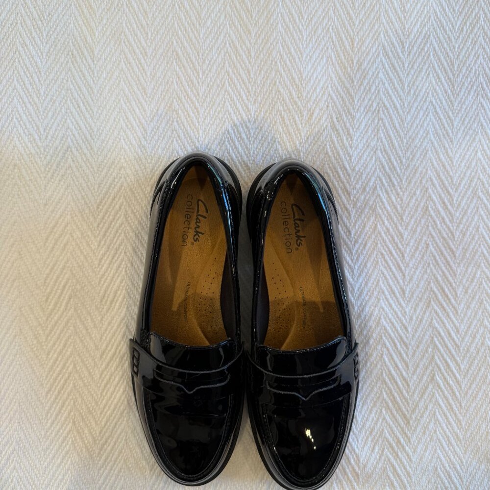 Clarks slip-on loafers size 37